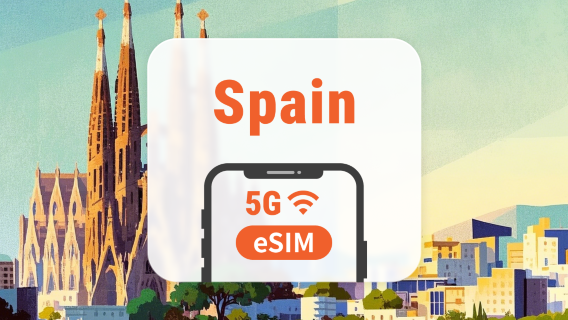 Spanien 5G eSIM | Triple-Netzwerk • KI-Apps & TikTok | 1–30 Tage | QR-Code
