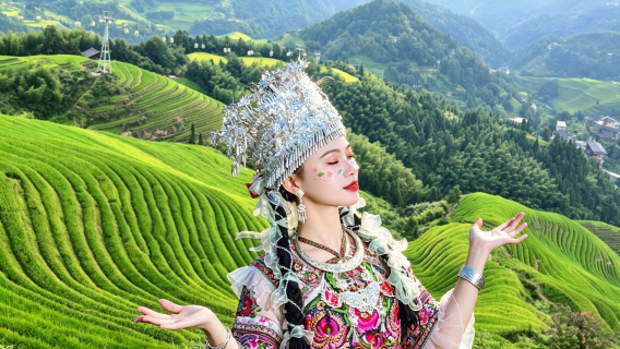 Tour Quế Lâm ruộng bậc thang Long Tích + ruộng bậc thang Bình An + làng Dao Hoàng Lạc 1 ngày | hướng dẫn viên nói tiếng Trung/Anh | nhóm nhỏ