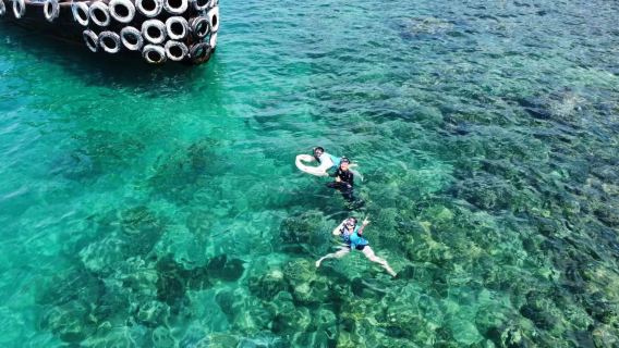 Pakej Berkumpulan Lawatan Snorkeling dan Memancing dengan Kapal Pesiar Black Pearl Nha Trang [Pemandu Pelancong Berbahasa Cina + Pegawai Keselamatan + Makan Tengah Hari]