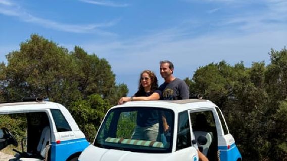 ニース: ガイド付き電動車でのんびり景色を楽しむセルフドライブ