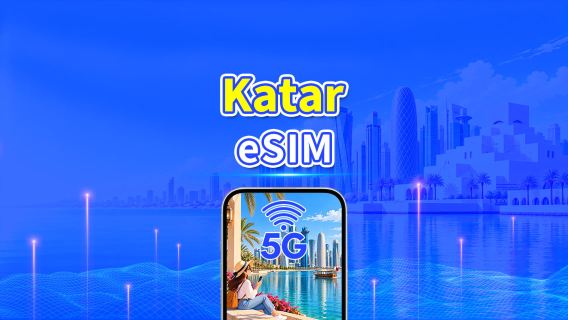 Katar 5G eSIM  | Duales Netz | AI & TikTok vollständig unterstützt | Tägliches/Gesamt-Datenpaket | 1–30 Tage | 24-Stunden-Abrechnung | QR-Code