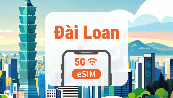 eSIM 5G Đài Loan | 2 mạng • All AI & TikTok | 1–30 ngày | QR Code