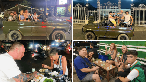 Saigon di Notte - Tour Gastronomico in Jeep d'Epoca