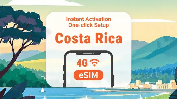 eSIM de Costa Rica | Soporta ChatGPT y TikTok | 1–30 días | Código QR instantáneo
