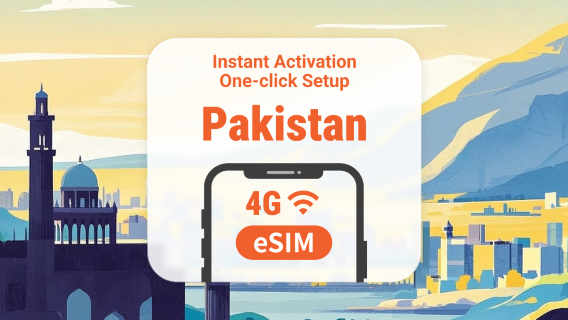 Pakistan eSIM | ChatGPT & TikTok-Zugriff | 1–30 Tage | Sofortiger QR-Code