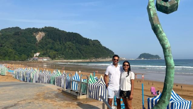 Vanuit San Sebastian: begeleide kustwandeling met wijnproeverij