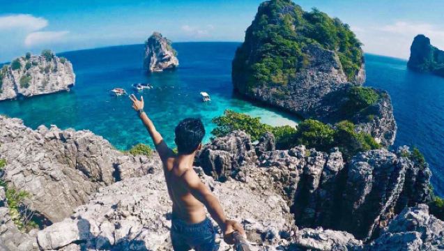 Pulau Rok dan Pulau Ha di Krabi, Thailand|Gabungan Dua Pulau|Syurga selam skuba|Pengambilan dan penghantaran ke lokasi|Makan tengahari|pemandu pelancong