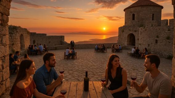 From Ksamil & Sarande: Blue eye & Lekursi Castle SUNSET