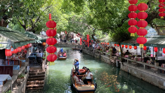 Shanghai Hin- und Rückfahrt: Tongli + Nanxun Altstadt|Ein Auftrag, eine Gruppe|Mehrsprachig (Chinesisch, Englisch) – maßgeschneiderter Privattransfer