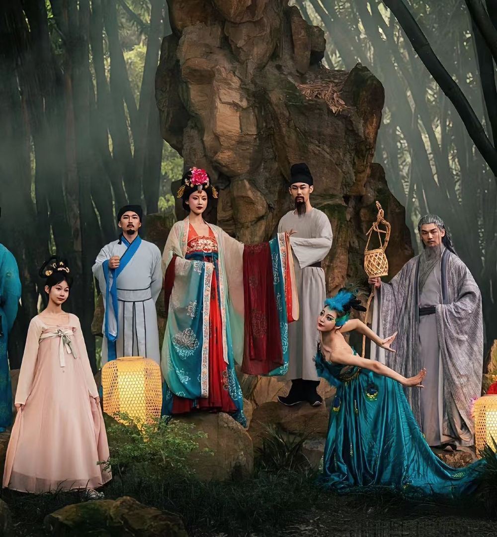 Chengdu Wangjiang Menghua Park Immersive Night Tour (Ancient Garden Nightscape + Intangible Cultural Heritage Performances + Nighttime Feast)