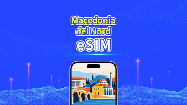 eSIM della Macedonia | 4G | Pacchetto dati giornaliero/totale | 1-30 giorni | Fatturazione 24 ore | codice QR