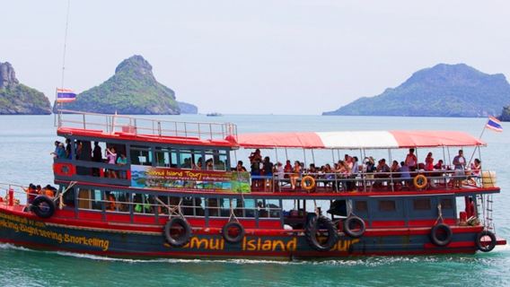 Excursión de un día en barco al Parque Nacional Marino de Ang Thong desde Ko Samui - Excursiones en kayak opcionales - Guía en inglés