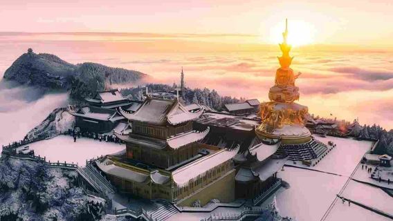 Lawatan Sehari ke Buddha Gergasi Leshan + Gunung Emei + Puncak Emas [Hiburan Tulen Tiada Beli-Belah + Jemputan dan Hantar di Dalam Lingkaran Ketiga]
