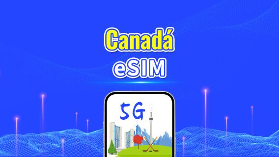 Canadá 5G eSIM | Pacote de dados diário/total | 1–30 dias | Cobrança de 24 horas | Código QR