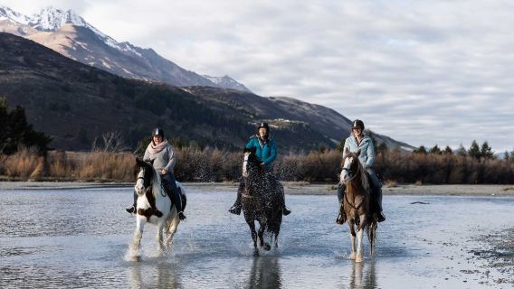 Новозеландский Гленорхи, река Рис | Конная экскурсия по "Дороге в рай" с киносъёмками, семейный отдых