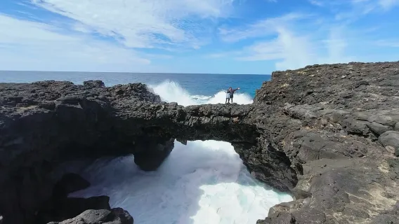 Mauritius Blue Bay Glass Bottom Boat Snorkeling + Southern 4WD Adventure + Natural Bridge|Southern private charter&