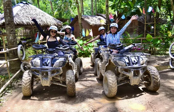 長灘島ATV山地越野車和高空滑索冒險
