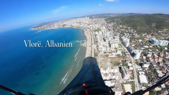 From Tirana/Durres: Tandem Paragliding in Vlora