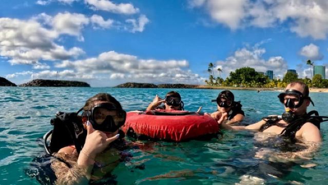 ワイキキ:ホノルル初心者向けスキューバダイビング(動画付き)