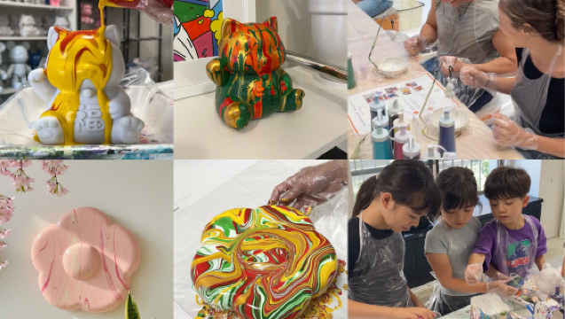 Graffiti - art project - Fukuoka workshop experience for making dolls/keychains