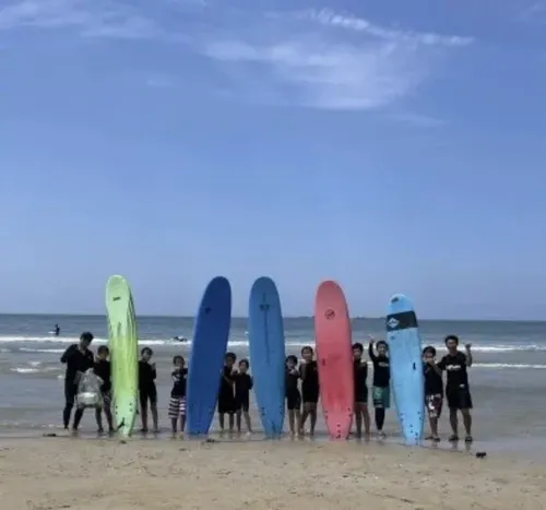 福岡 /糸島海岸 サーフボードフルセットレンタル｜初心者専用浅瀬