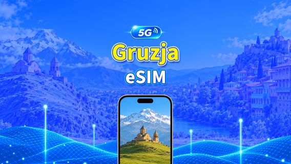 Gruzja 5G/4G eSIM | 3 sieci | Obsługa AI i TikToka | Dzienny/łączny pakiet danych | Rozliczenie co 24 godziny | 1–30 dni | QR Code