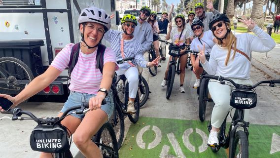 Los Angeles bike rental in Santa Monica State Beach