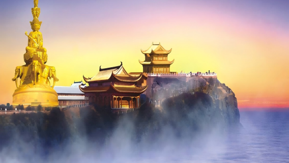 Lawatan Sehari Hiburan Tulen ke Buddha Gergasi Leshan + Puncak Emas Gunung Emei ● Kumpulan Kecil Eksklusif ● Kereta Berhawa Dingin ● Kereta VIP