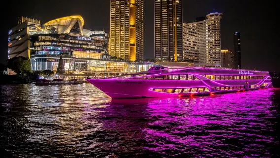 【官方湄南河遊船】奧彼林號夜遊湄南河票券＋自助餐|可選艙等