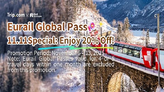 Eurail Global Train Pass [Official Agent/Issuance of Tickets Immediately/Travel in 33 European Countries/Cross-border Use, Unlimited Times]