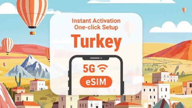 eSIM w Turcji 5G | Elastyczny plan na wybraną liczbę dni | Szybka aktywacja jednym kliknięciem | Bez czekania na dostawę | Kod QR