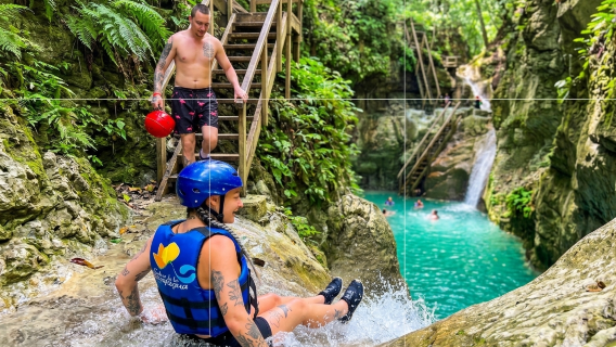 Puerto Plata: Wędrówka i zjeżdżanie po 27 wodospadach Damajagua