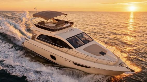 [Sewa bot yacht di Qingdao] Sewa bot yacht 52 kaki di Pusat Olimpik Layar Qingdao untuk pelayaran dan memancing