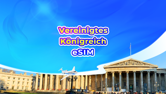 Vereinigtes Königreich 5G eSIM | Tagespaket/Datenpaket | 1-30 Tage | 24-Stunden-Abrechnung | QR-Code