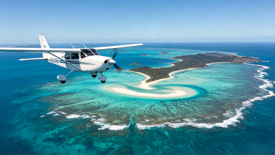 1 times sightseeingflyvning over Whitsunday-øerne: Hurtig bekræftelse af placering [OR/RA/RW]