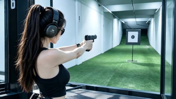 Centro de tiro Chalong Shooter en Phuket · CS real y campo de tiro con munición real · Instructor profesional