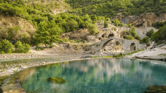 From Saranda/Ksamil: Bënja Thermal Baths & Langarica Canyon