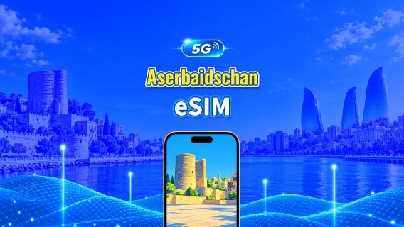 Aserbaidschan 5G eSIM | Duales Netz | AI & TikTok vollständig unterstützt | Tägliches/Gesamt-Datenpaket | 1–30 Tage | 24-Stunden-Abrechnung | QR-Code