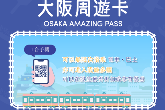 [Electronic Ticket] Osaka Amazing Pass | Osaka Amazing 1/2 Day Pass OSAKA AMAZING PASS