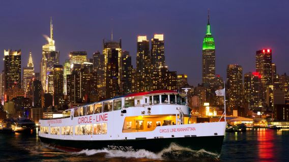 Tượng Nữ thần Tự do - Chuyến du thuyền đêm tại cảng New York - New York Harbor Lights 2 Hour Evening Cruise by Circle Line