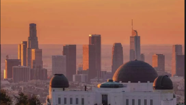 洛杉磯市政廳+好萊塢+卡梅奧比佛山莊+蓋蒂中心+聖莫尼卡海灘