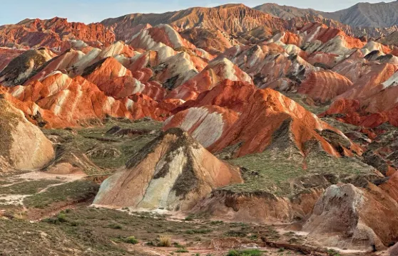 張掖七彩丹霞半日遊:6人團上門接送+含門票區間車+可選上下午