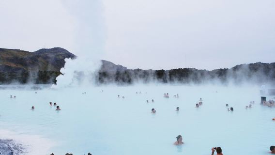 Iceland's active volcano hike, Blue Lagoon hot spring 1-day tour, Blue Lagoon Comfort Ticket, Lake Kleva, Grinda Fishing Village