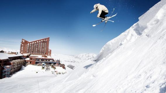 From Santiago: Farellones Park Resort Entry & Ski Classes