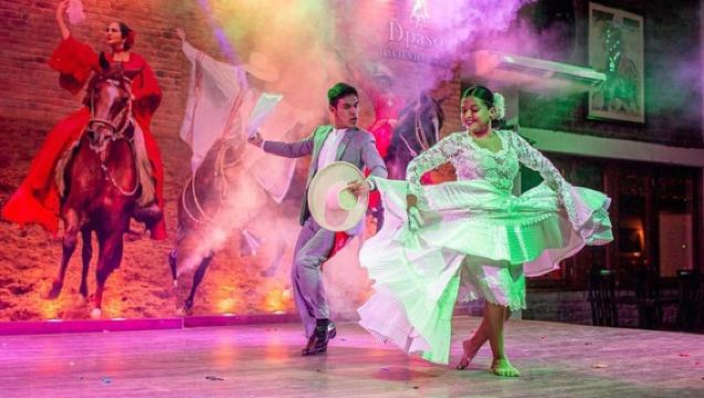 Lima: Buffet-Mittagessen, Tanzshow mit peruanischen Paso-Pferden.