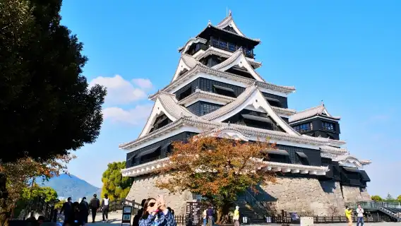 1-day tour to Kumamoto Castle, Aso Volcano, and Kusasenri in Kyushu, Japan
