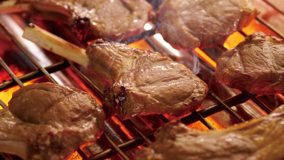 Genghis Khan Matsuo Ginza: All-you-can-eat package featuring four types of Genghis Khan grilled lamb and lamb chops (includes 90-minute free-flow drinks)