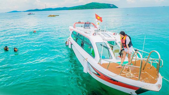Tour giornaliero in canoa alle tre isole di Phu Quoc con guida