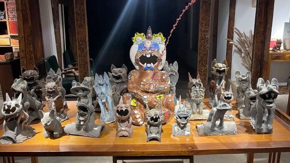 ダリのタイル猫作り【英語・中国語の説明書あり】:指先で無形文化遺産を彫刻し、ダリのゆったりとしたペースを楽しもう