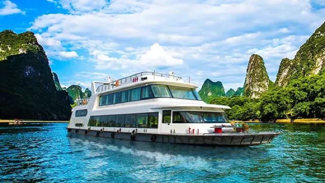 陽朔灕江風景名勝區三星船/四星遊船+遇龍河竹筏漂遊一日【小拼團/私人導覽】